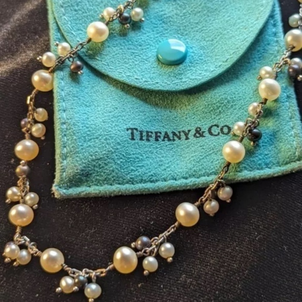 Authentic Vintage Iridesse By Tiffany & Co. Pearl Necklace
